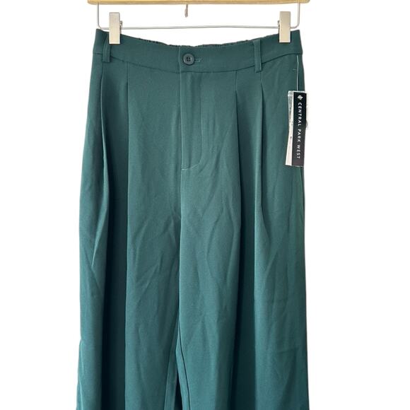 Central Park West Dark Green Brooke Trouser Pants Women's Size Small NEW - Picture 2 of 9